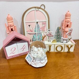 At Home 2022 Holiday Romance collection nutcracker Christmas decor snow globe
